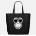 Chimpanzee Love Gorilla Silverback Monkey Ape Black Eco-Friendly Tote Bag